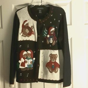 All Points Christmas Sweater Jacket By Reference P